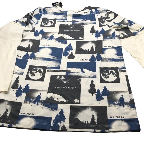 Art Class Boy's Long Sleeve Pull Over Shirt Large 12-14 Nature Pattern New - Picture 2 of 13